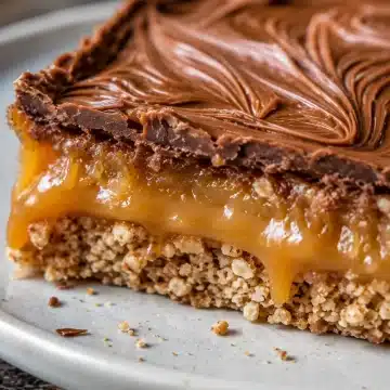Chocolate Caramel Pretzel Bars