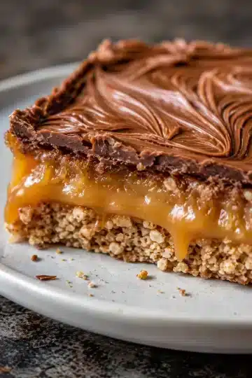 Chocolate Caramel Pretzel Bars