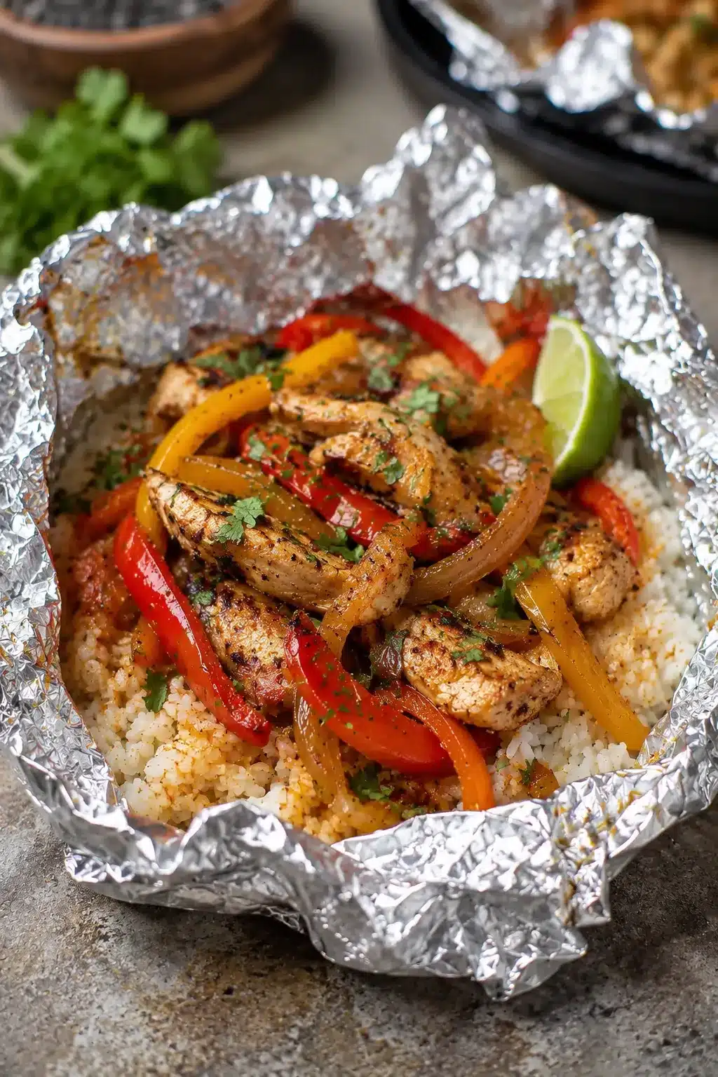 Chicken Fajita Foil Packets