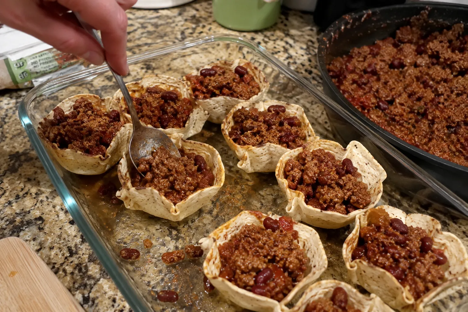 Cheesy Beef Chili Scoops