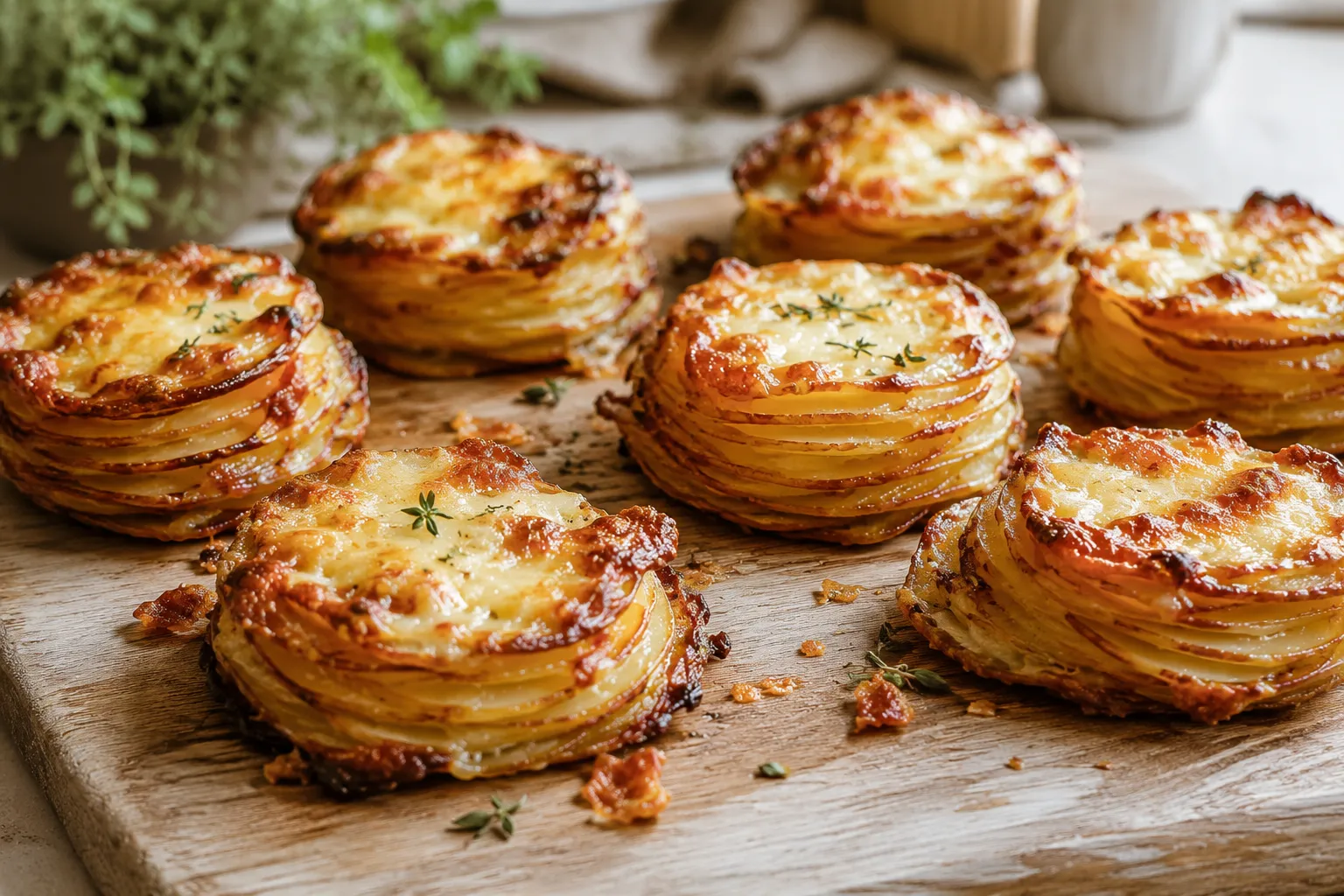Cheesy Potato Stacks
