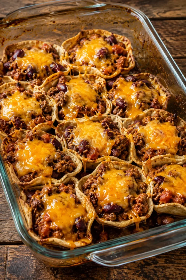 Cheesy Beef Chili Scoops