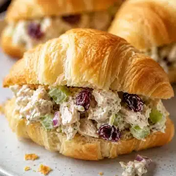 Mini Chicken Salad Croissant Sandwiche