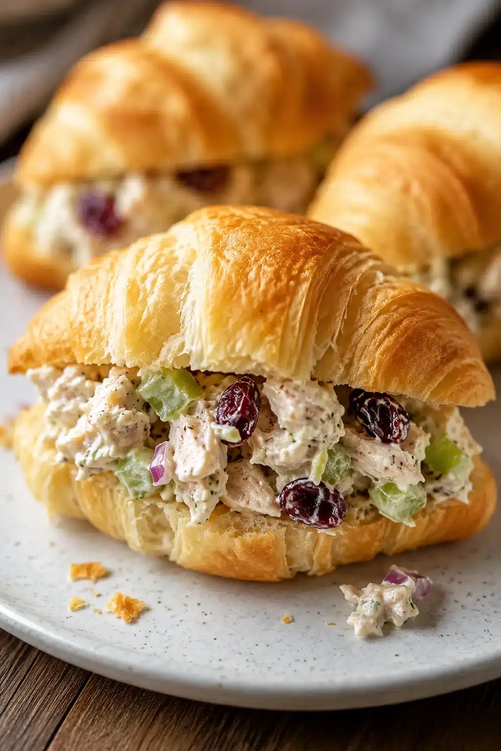Mini Chicken Salad Croissant Sandwiche