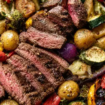 Balsamic Steak & Veggie Sheet Pan
