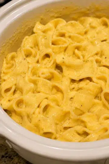 Slow Cooker Amish Mustard Cream Noodles