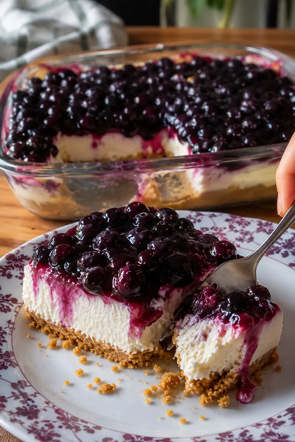 Decadent Fresh Blueberry Cheesecake