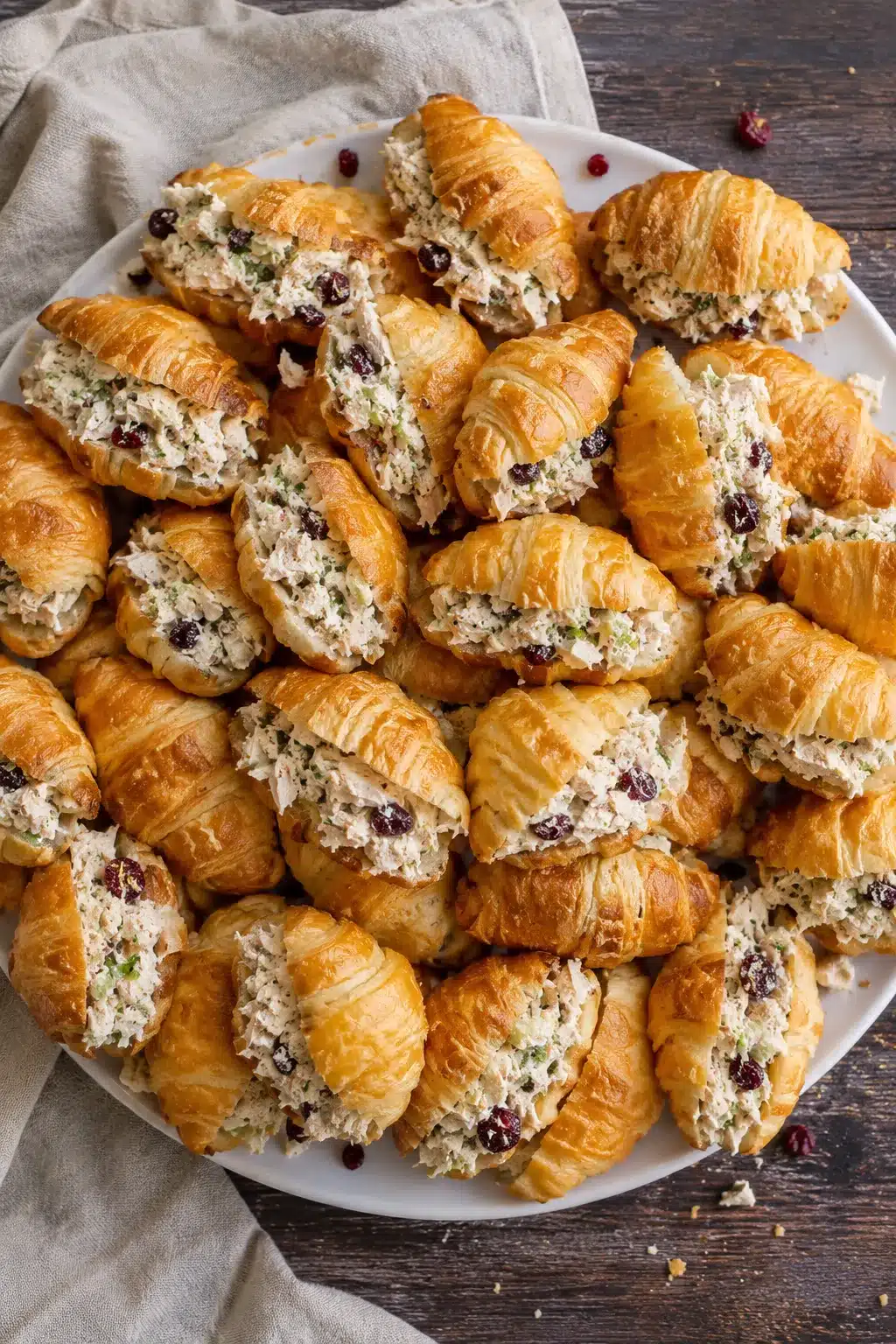 Mini Chicken Salad Croissant Sandwiche