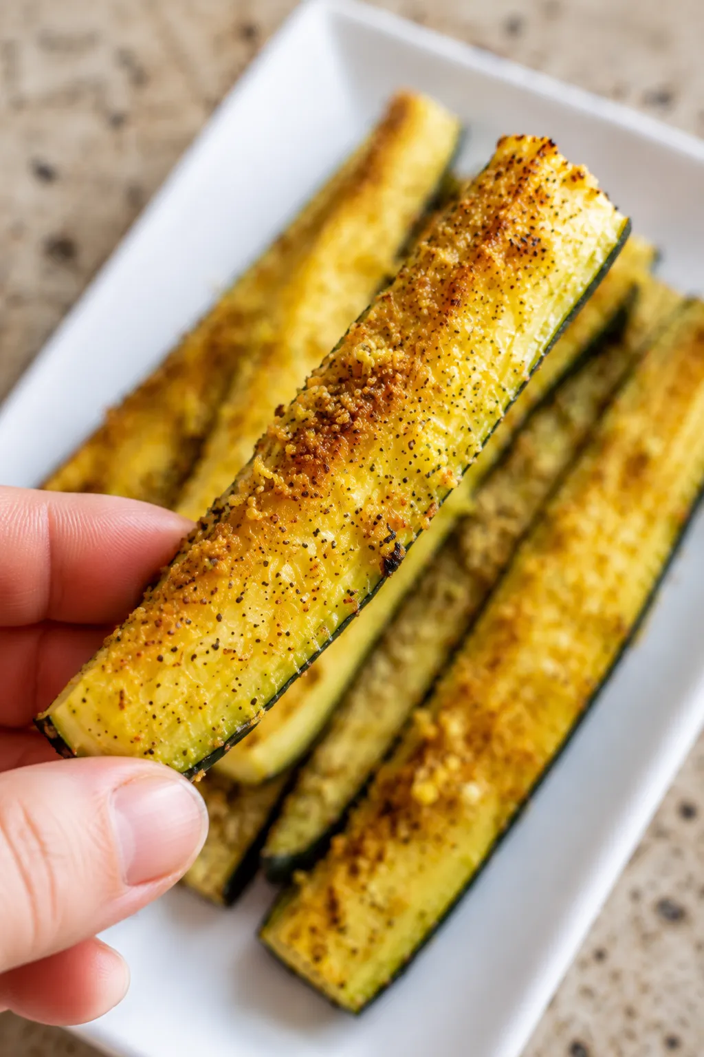 Garlic Lemon Oven Baked Zucchini
