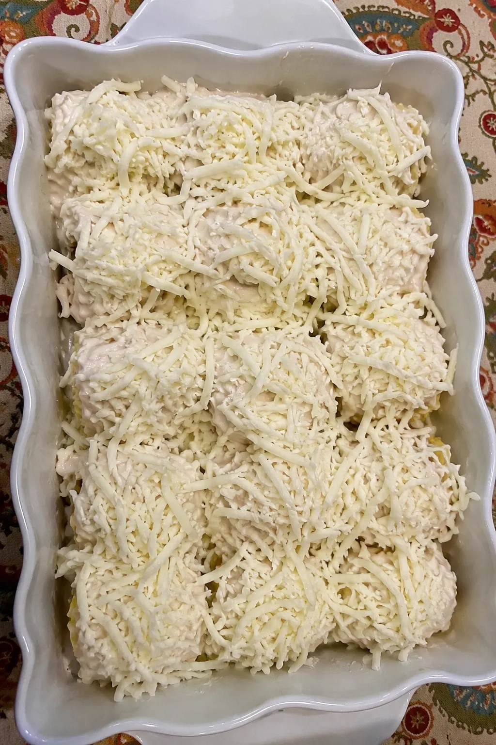 Chicken Alfredo Lasagna Roll Ups