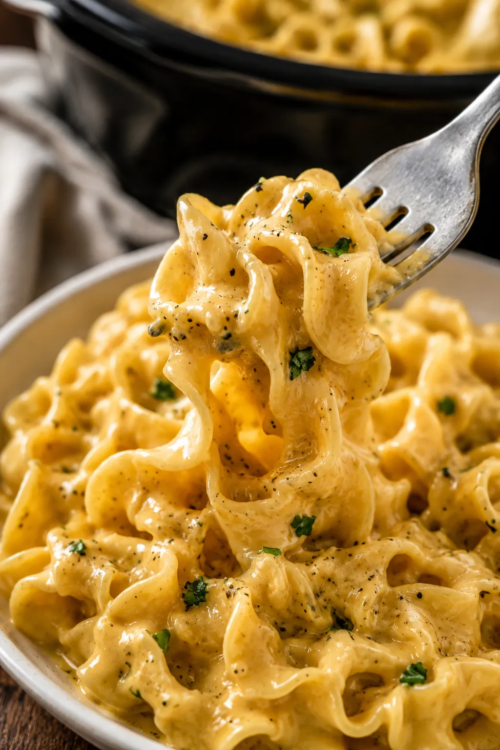 3-Ingredient Slow Cooker Butter Noodles