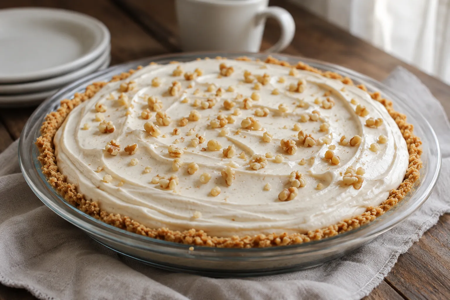 Walnut Cream Pie