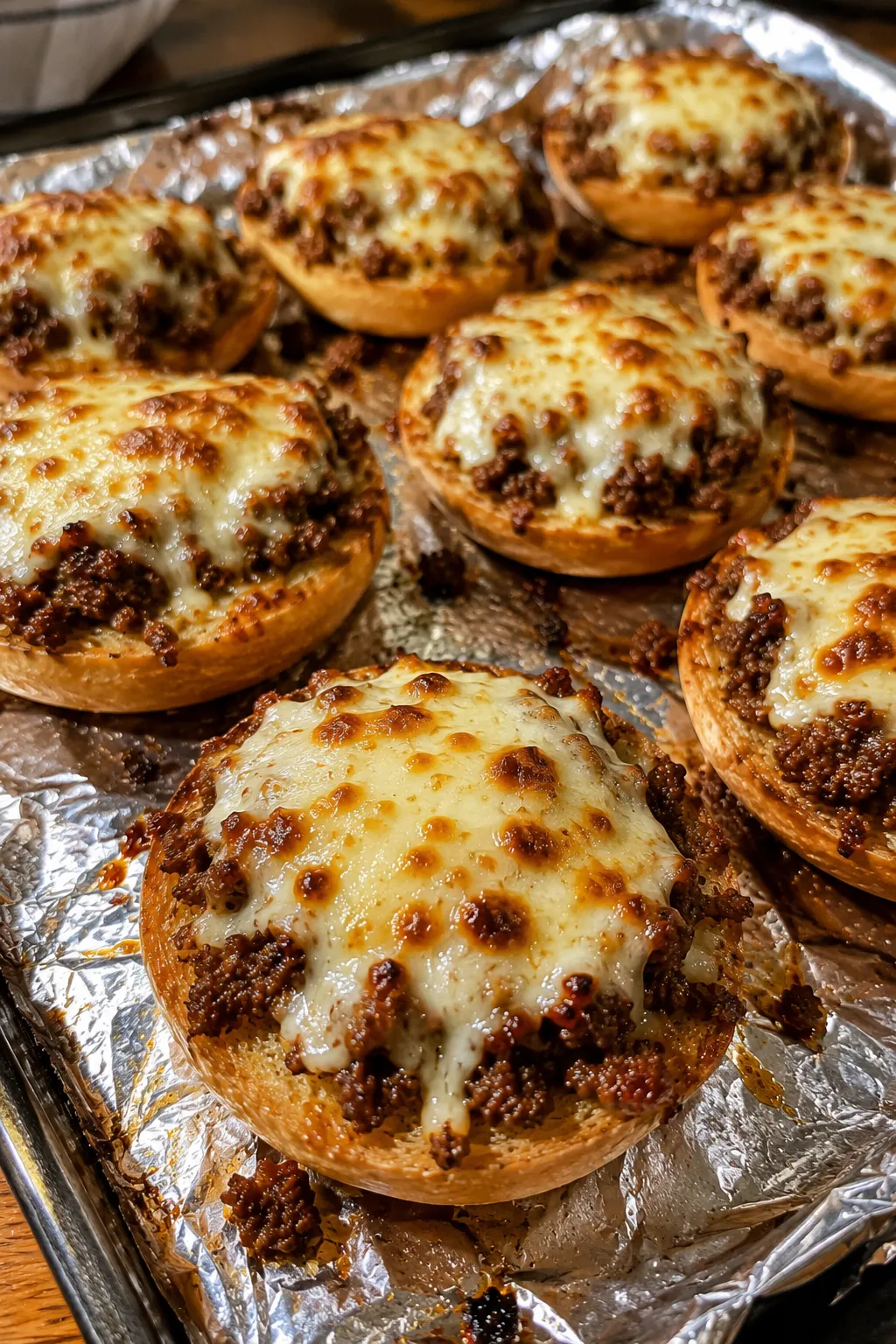 Oven Baked 3-Ingredient Beef Bagel Bites Recipe