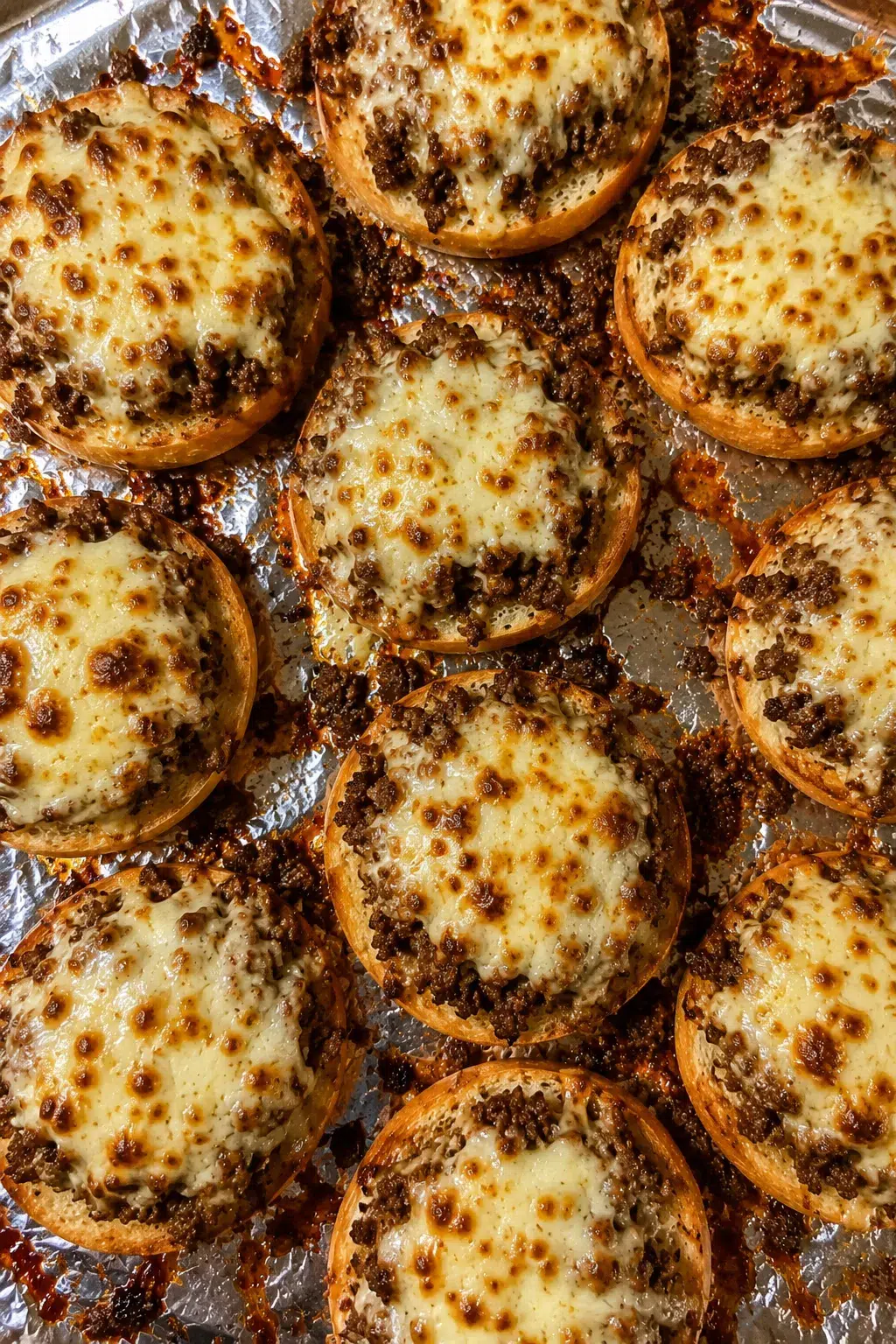 Oven Baked 3-Ingredient Beef Bagel Bites Recipe
