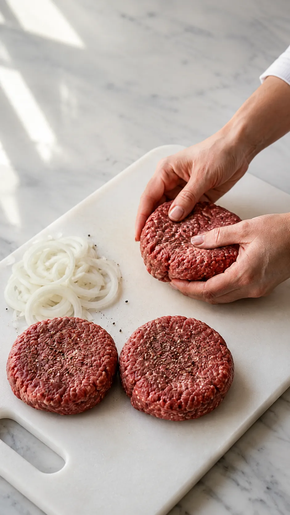 Slow Cooker Onion Burger Steaks